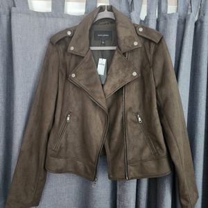 Banana Republic Suede Moto Jacket